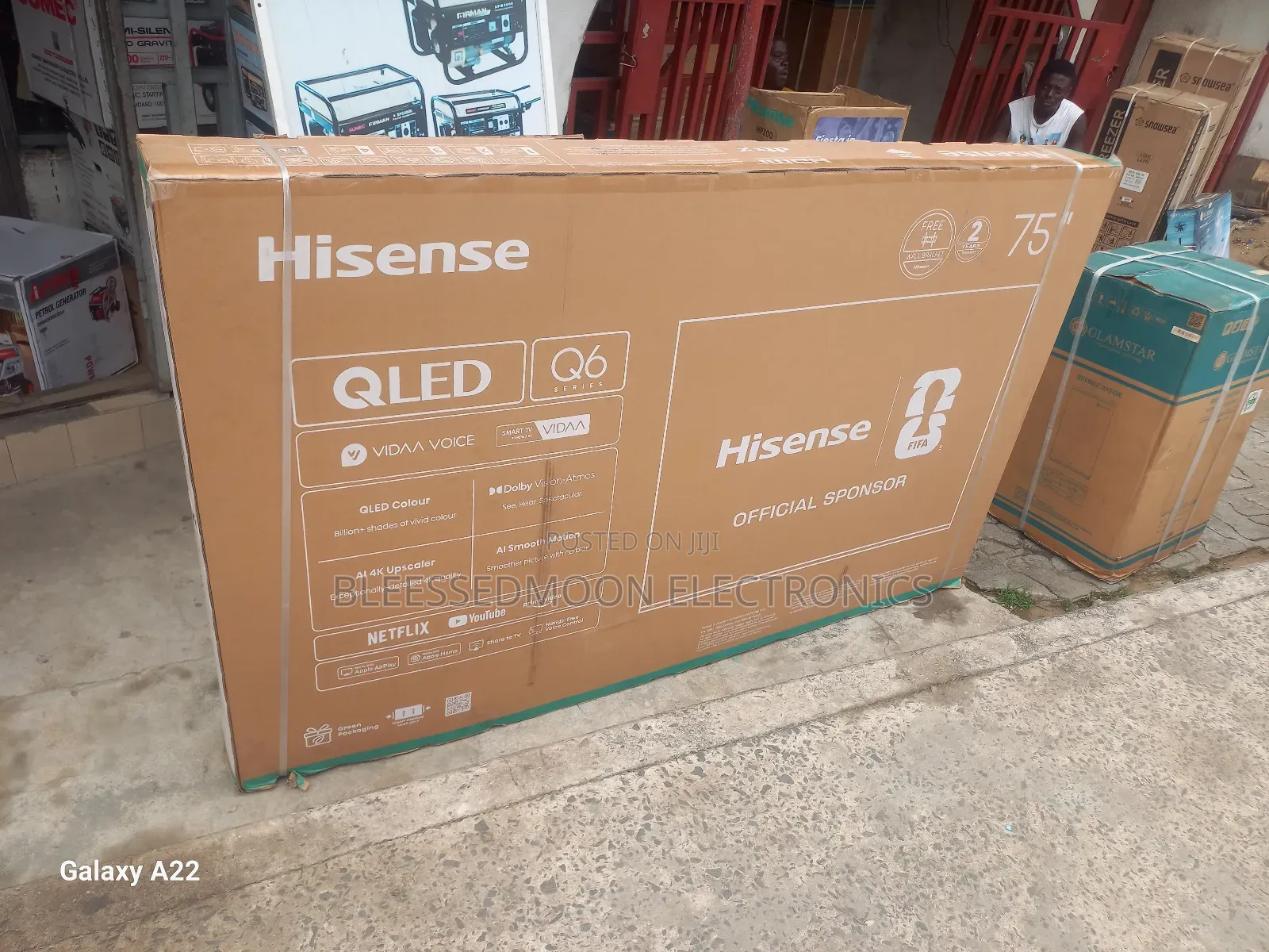Hisense Qled 75inches Smart Television Q6 Series 5 Year's Company W
