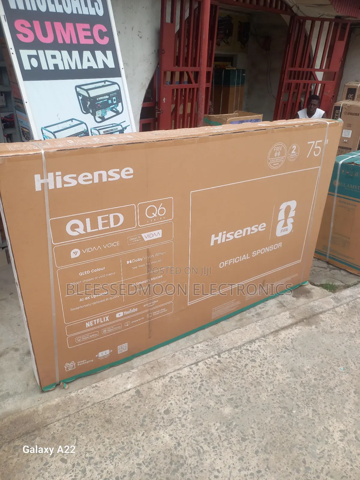Hisense Qled 75inches Smart Television Q6 Series 5 Year's Company W