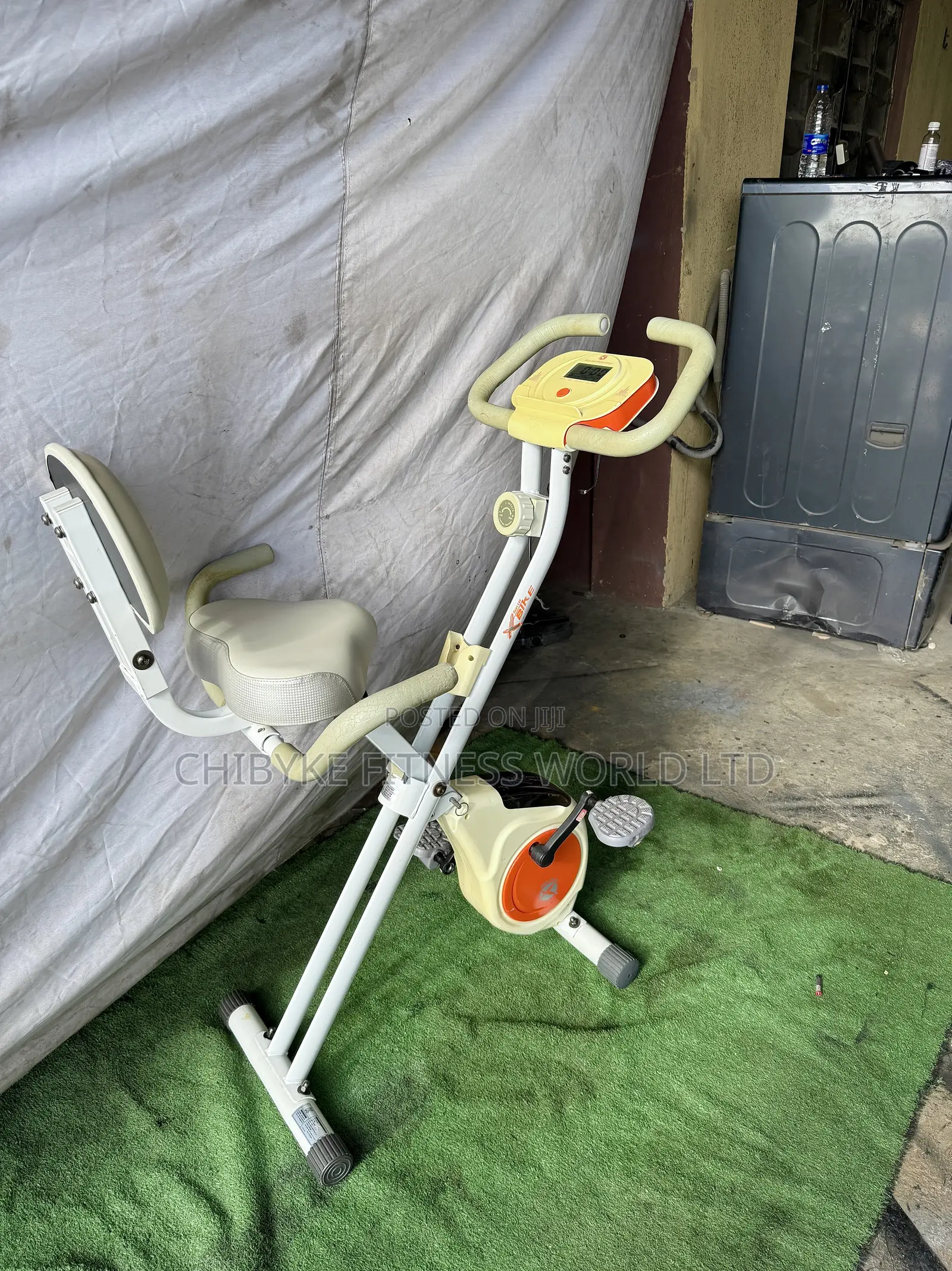 White and Orange Foldable Xbike