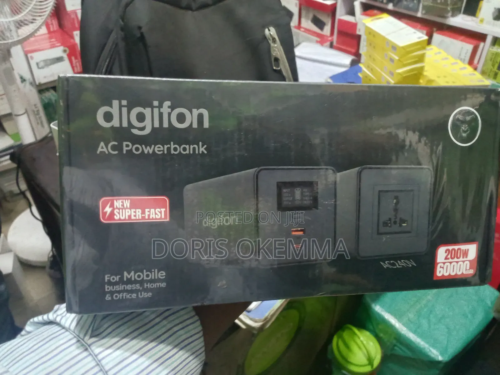 Digifon Gorilla Ac 2 – 60,000mah Portable Ac Power Bank (200w)