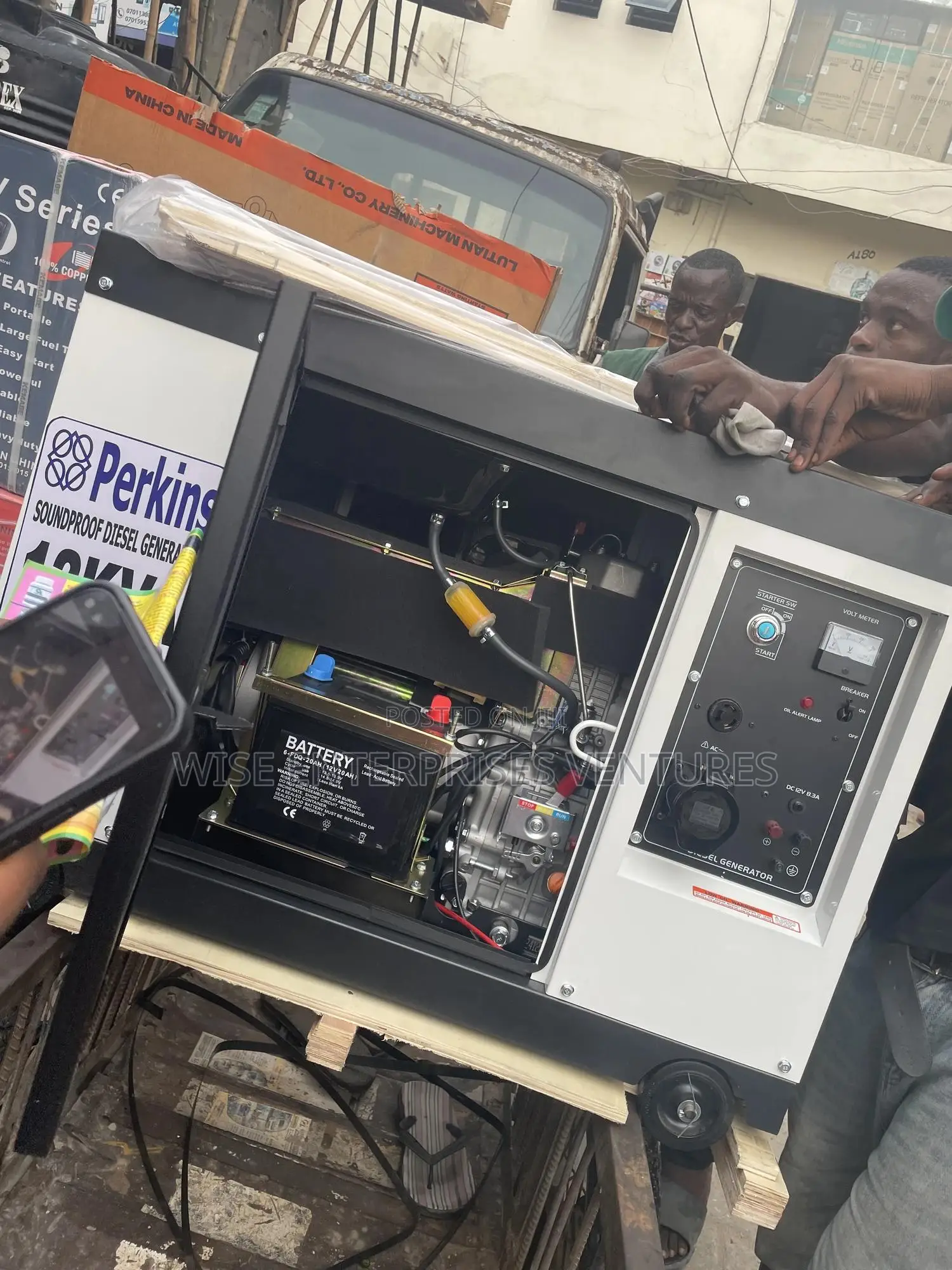 Perkins Soundproof Diesel Generator 12kva