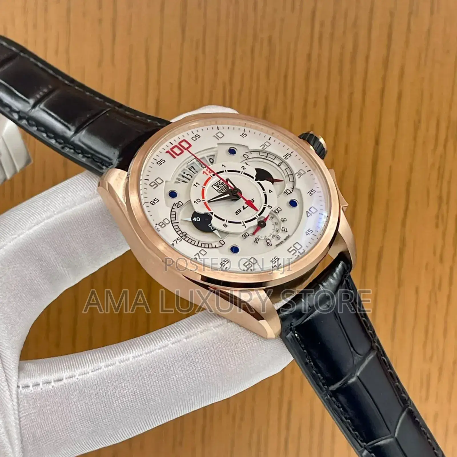 Tag Heuer Genuine Leather Luxury Men's Designer Wristwatches