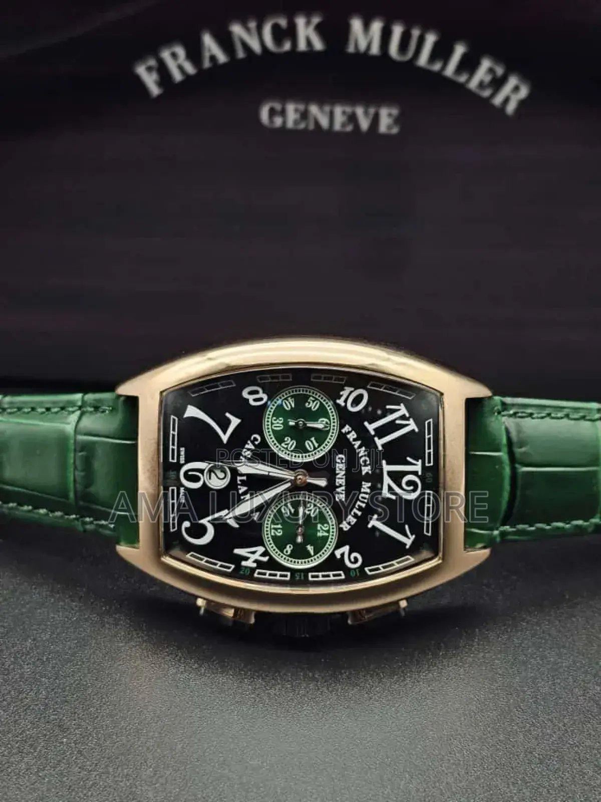 Franck Muller Genuine Leather Luxury Men's Designer Wristwatches