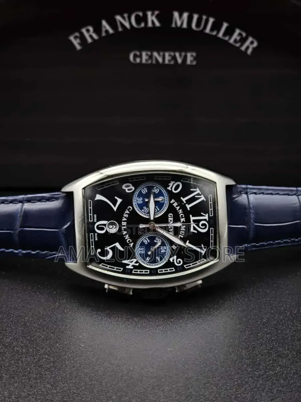 Franck Muller Genuine Leather Luxury Men's Designer Wristwatches