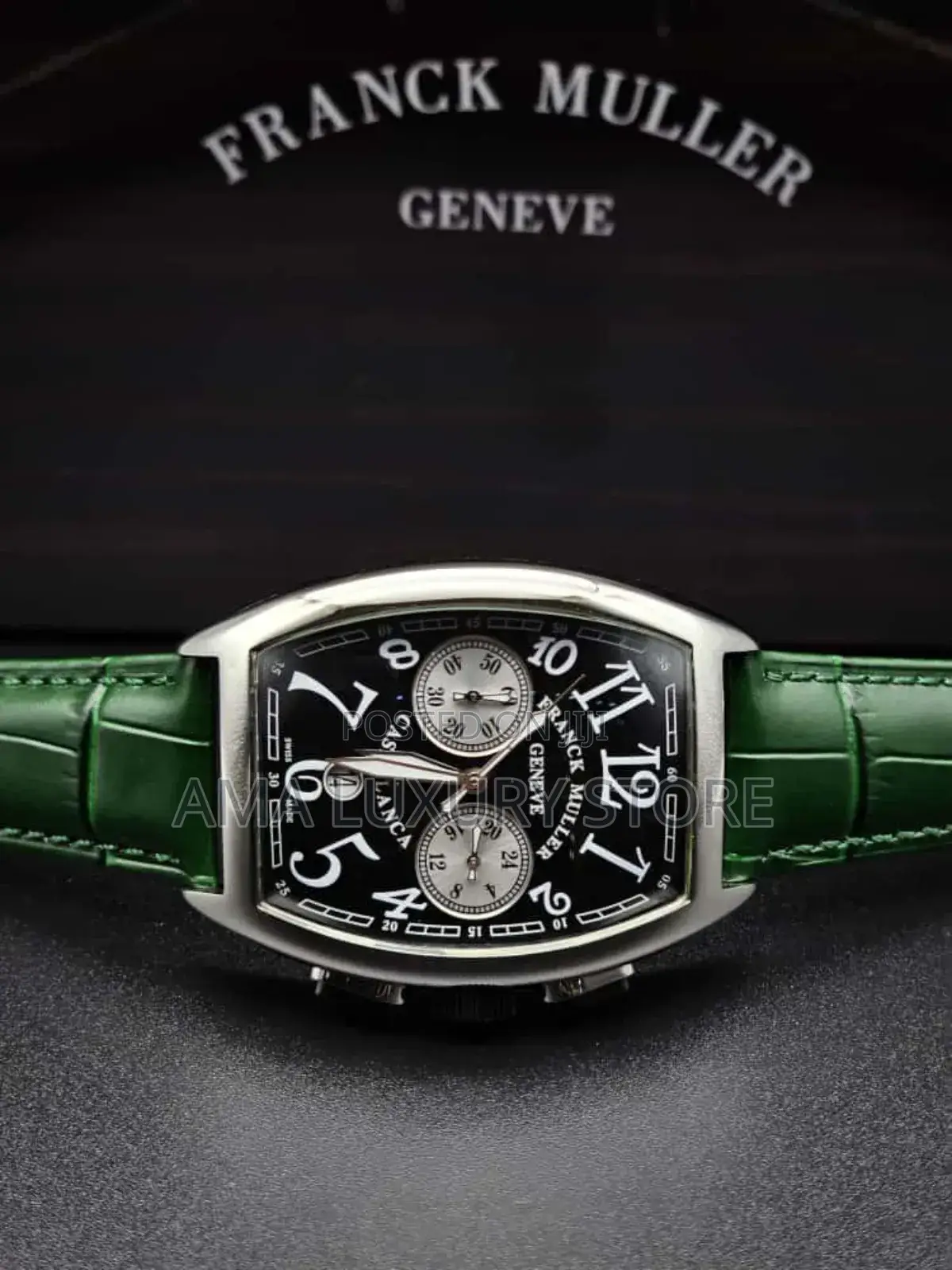 Franck Muller Genuine Leather Luxury Men's Designer Wristwatches