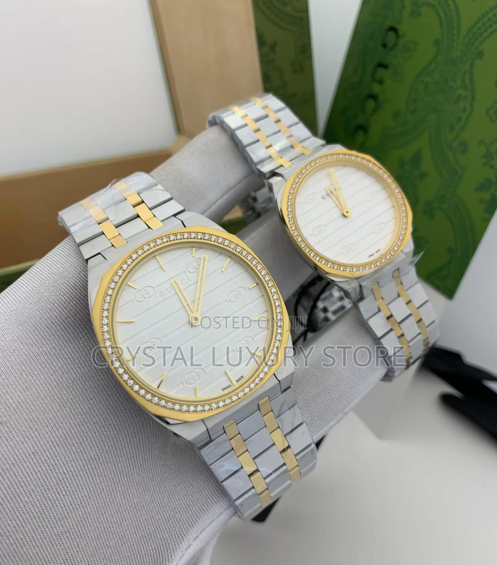 Gucci Quality Luxury Couples Chain Strap Wristwatch
