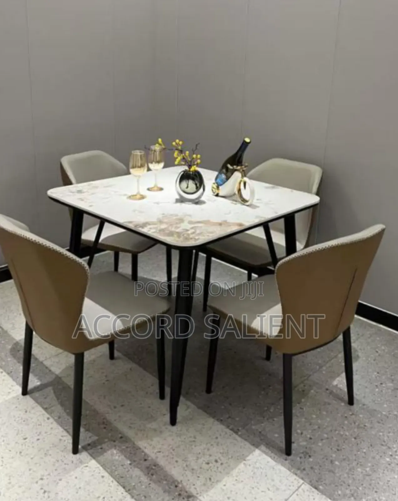 4 Seater Marble Dining Set
