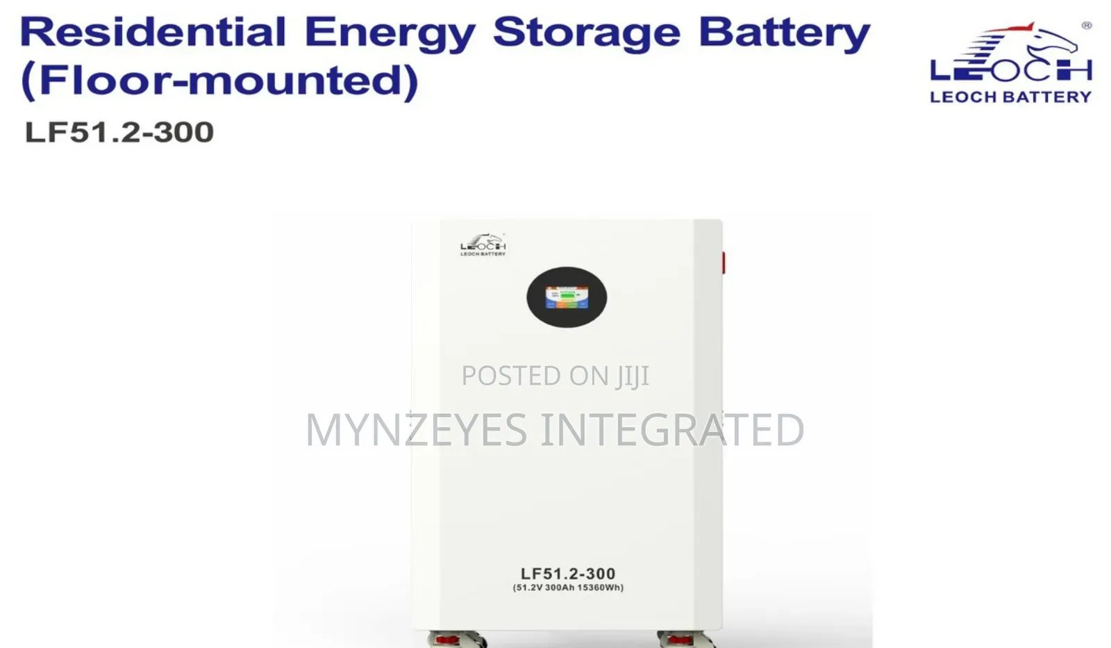 Leoch 16kwh 51.2v 300ah Lithium Battery (Lifepo4) Nigeria