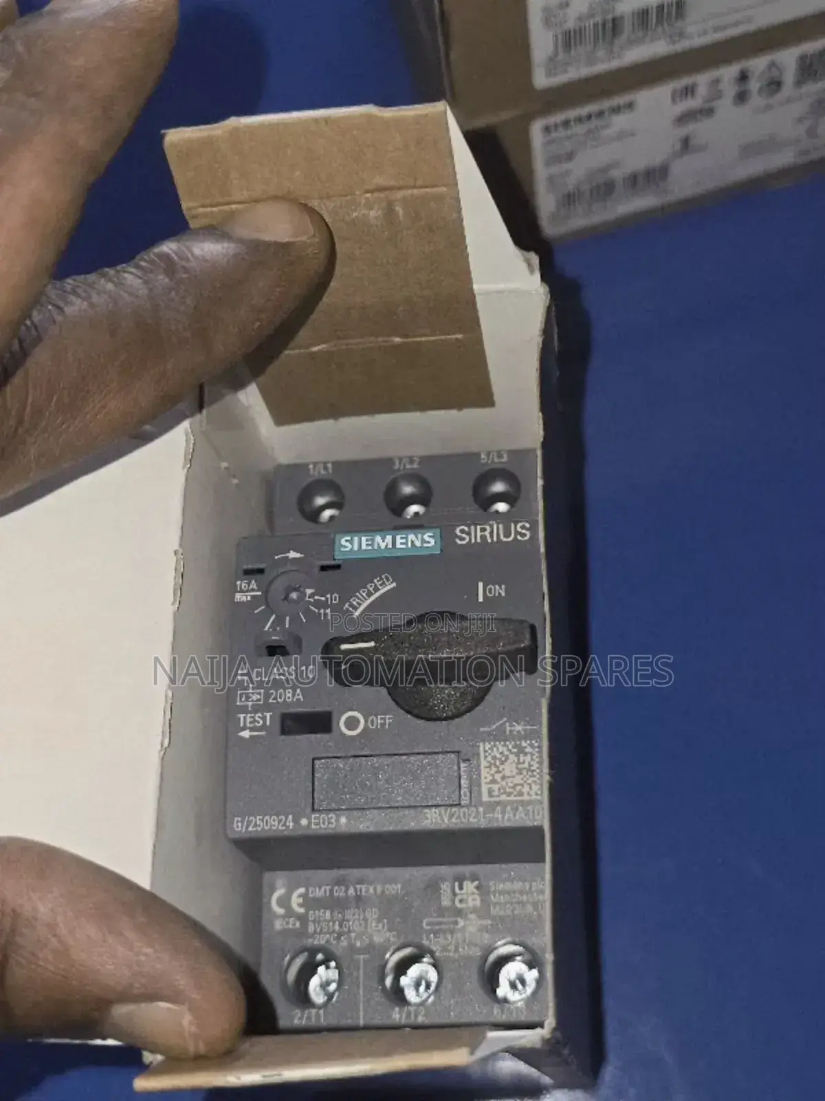 3rv2021-4aa10 | Siemens Motor Circuit Breaker 10 - 16a | 7.5kw