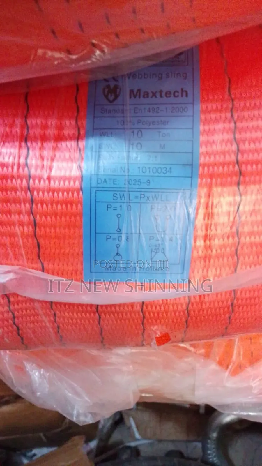 10tons X 10mtrs Lifting Belt
