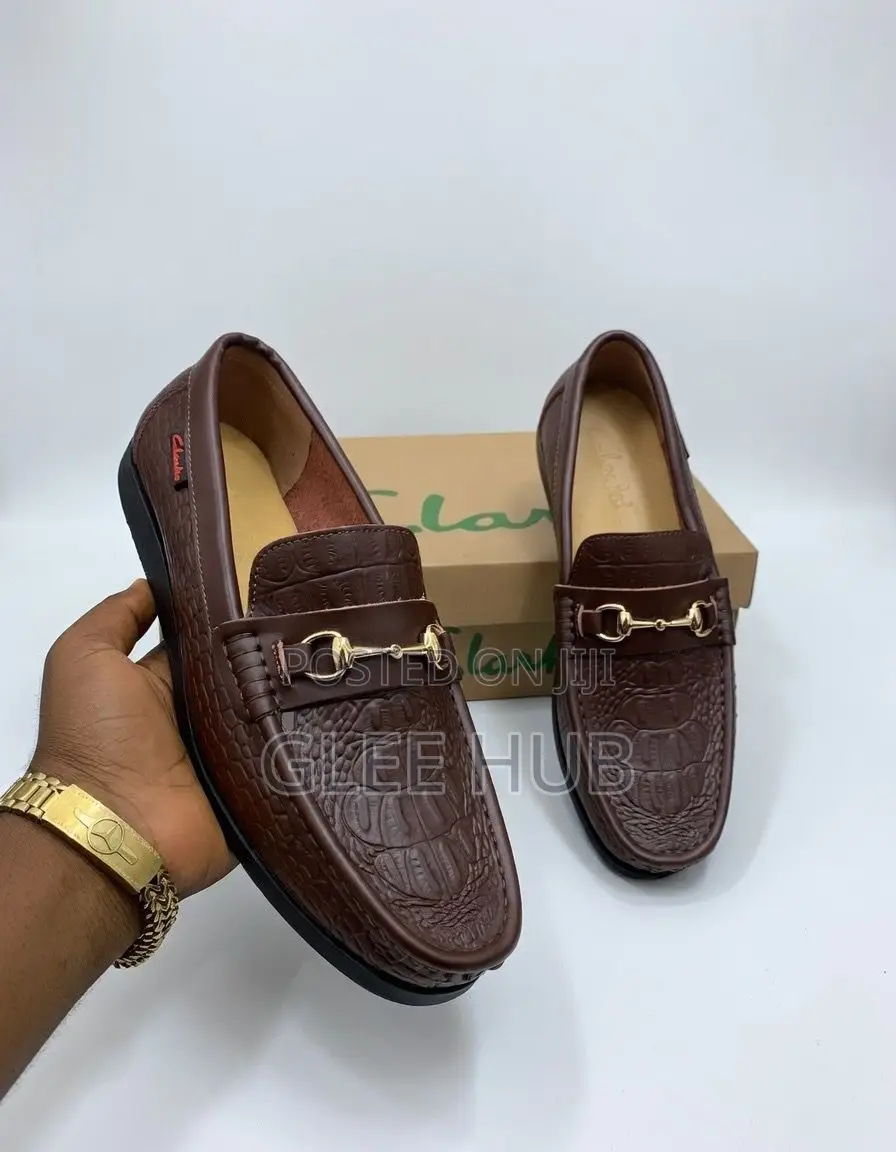 Clarks Croc-Patterned Shoes