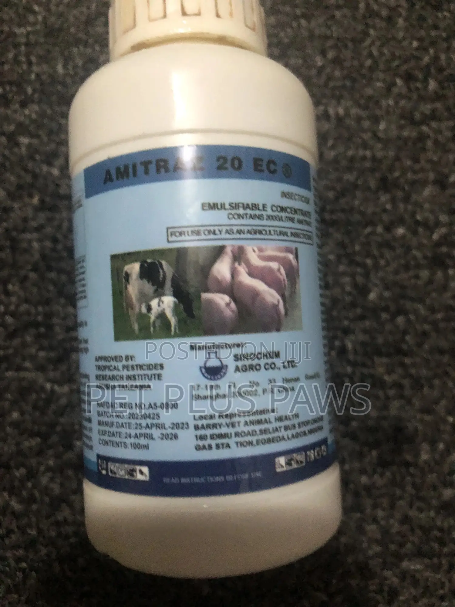 Amitraz Liquid Against Ticks and Fleas