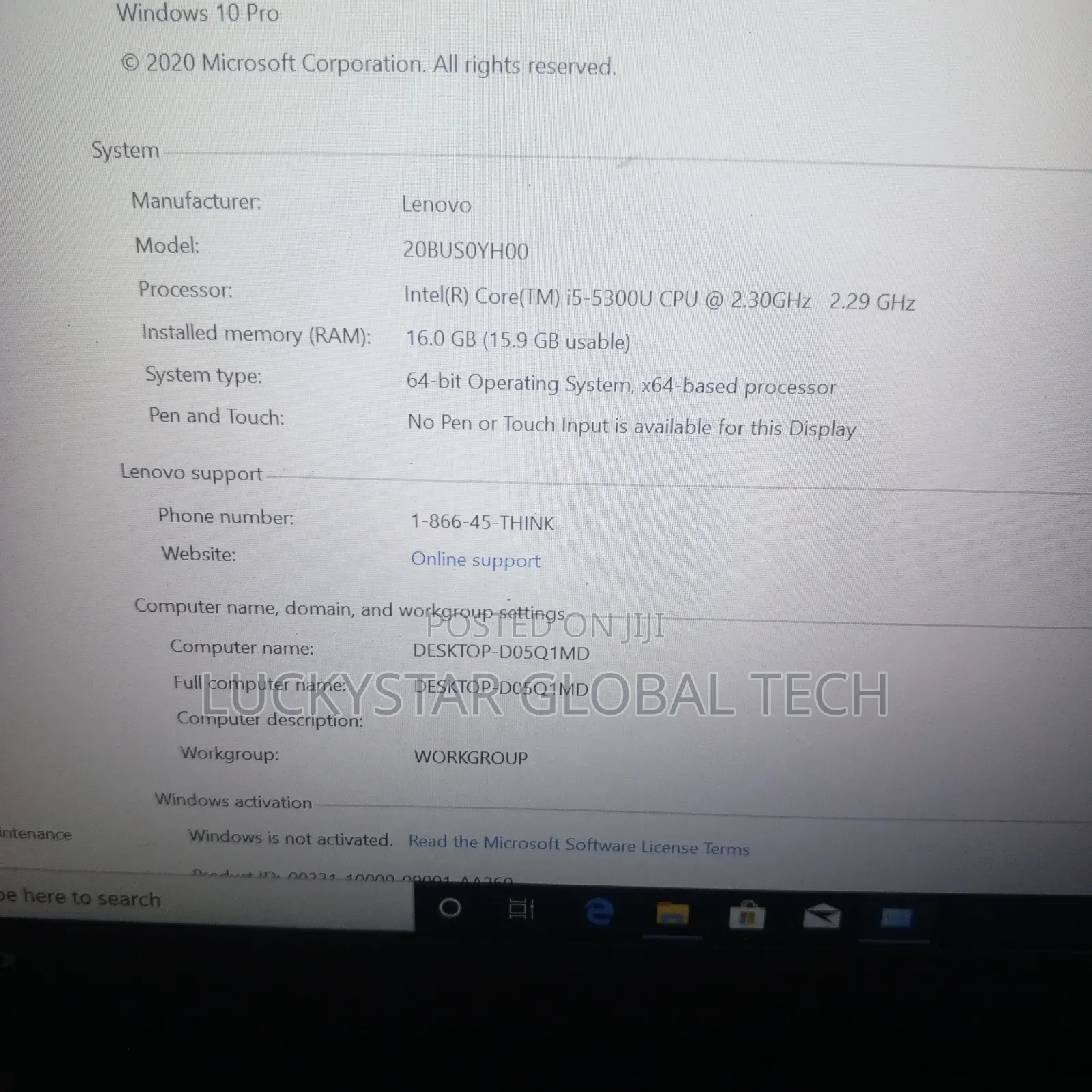 Laptop Lenovo ThinkPad T450 8GB Intel Core i5 SSD 128GB