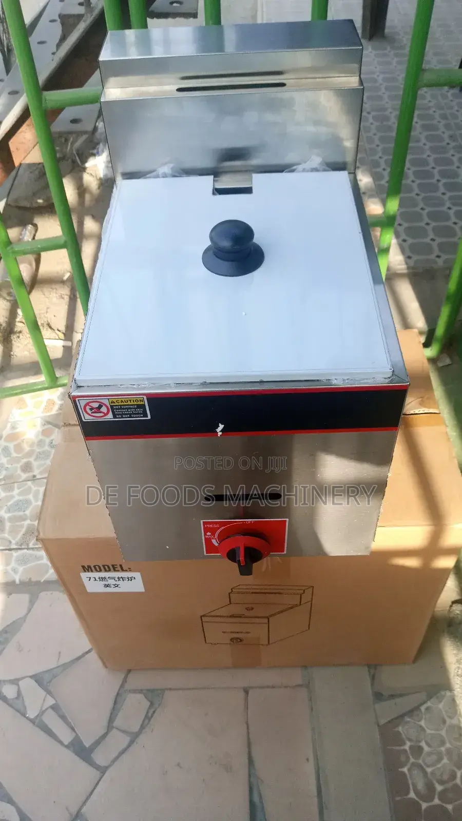 Single Tank Commercial Gas Deep Fryer