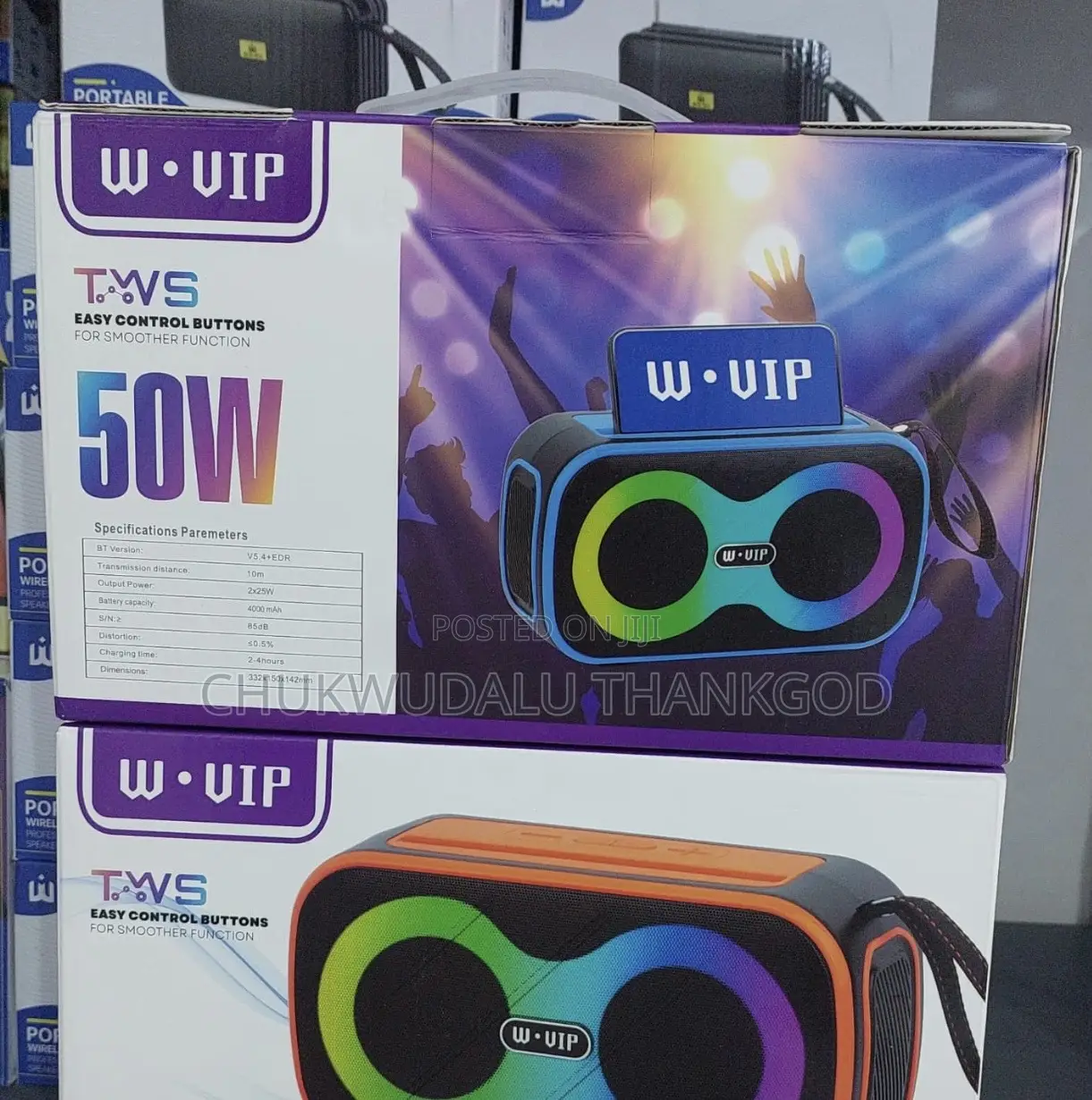 W.Vip-09 Is a 50w Portable Bluetooth Speaker