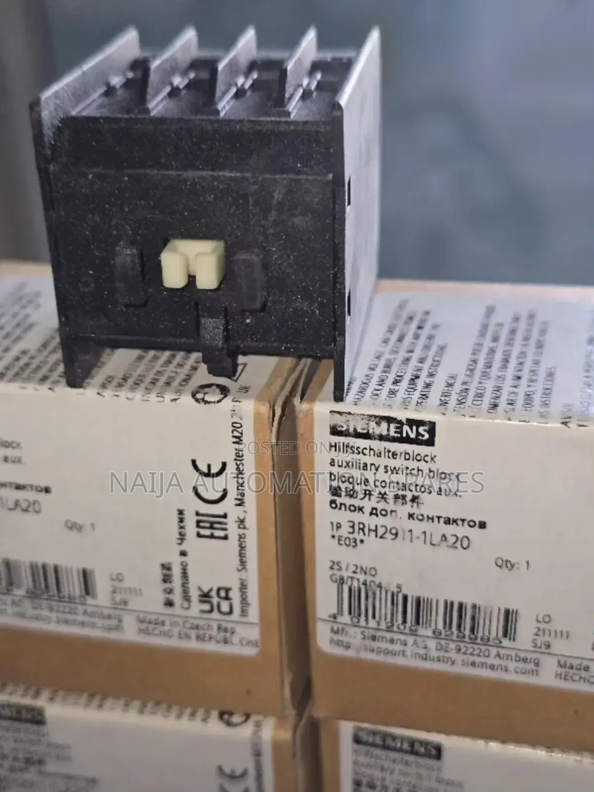 3rh2911-1la20 | Siemens Auxiliary Switch Contact 2no