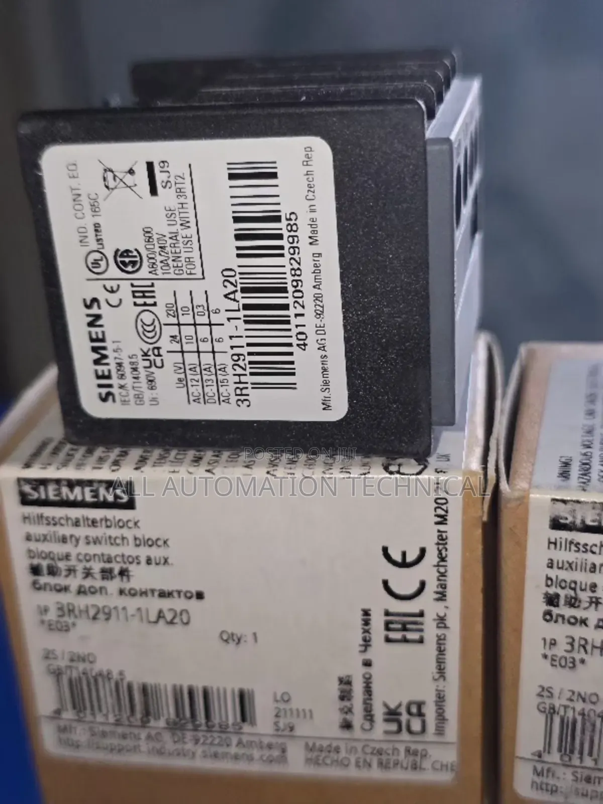 3rh2911-1la20 | Siemens Auxiliary Switch Contact 2no