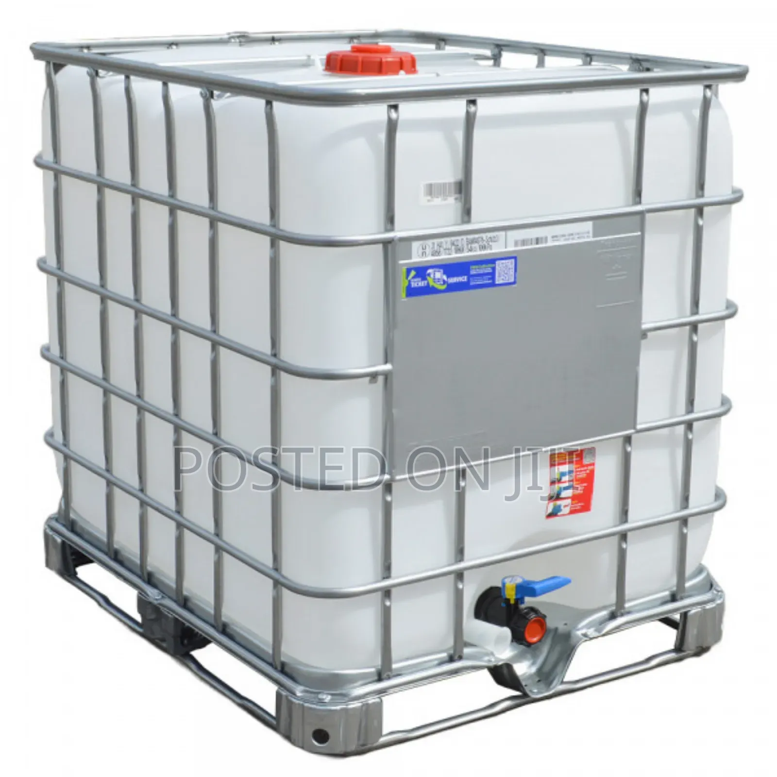 White Chemical Ibc Tank 1,000 Liters