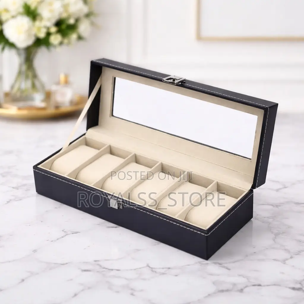 Wrist Watch Storage Box - Elegant Leather Case With Velvet Interior