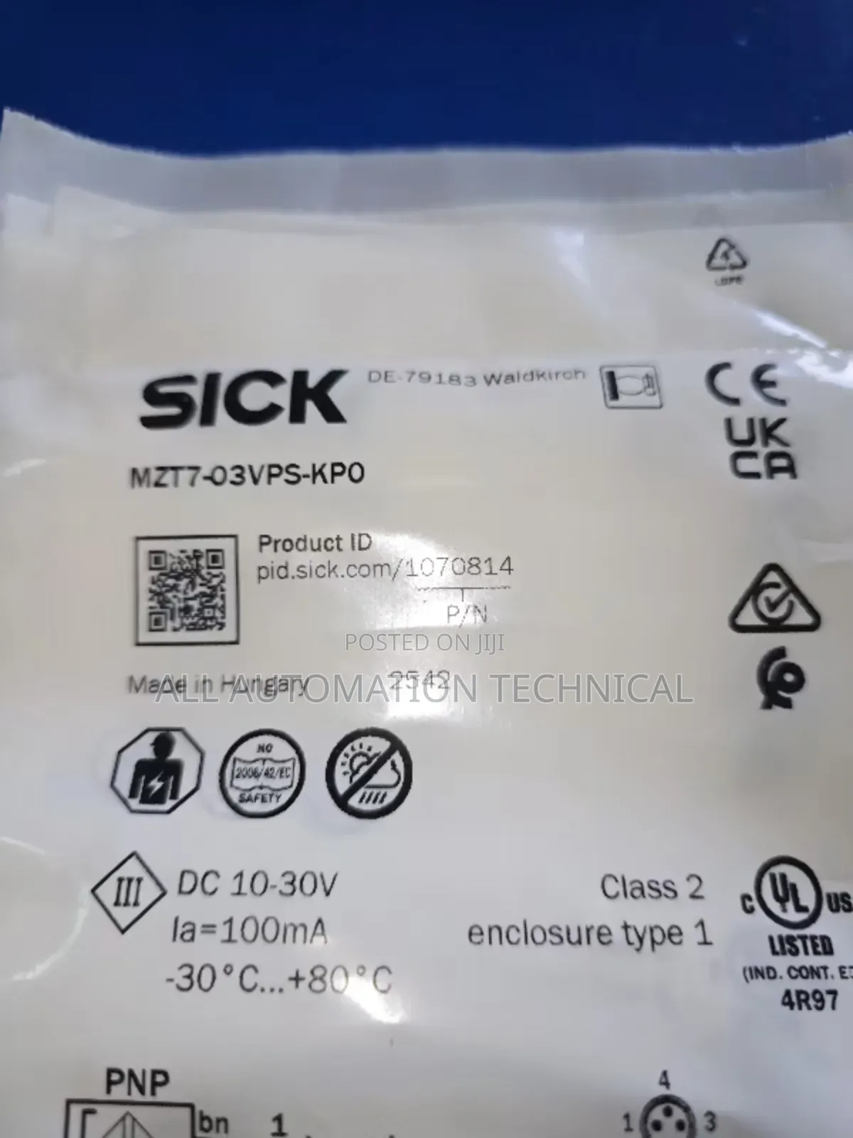 Mzt7-03vps-Kpo | Sick | Magnetic Cylinder Sensor