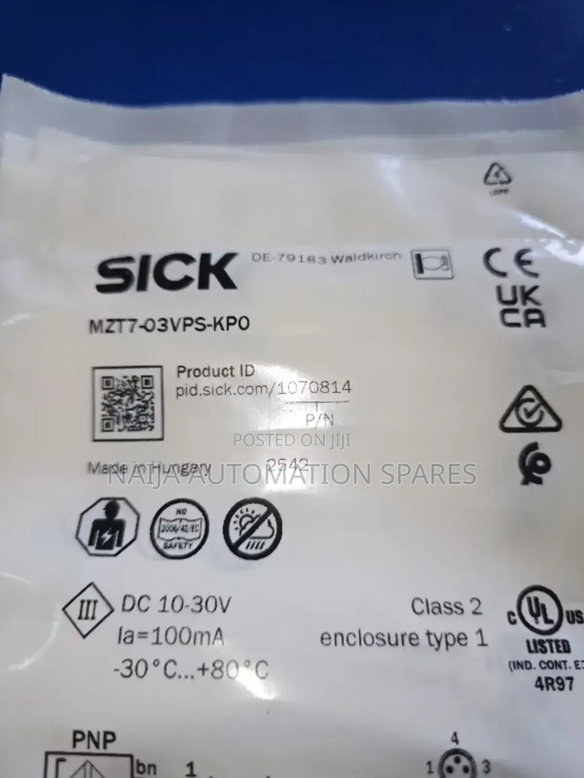 Mzt7-03vps-Kpo | Sick | Magnetic Cylinder Sensor