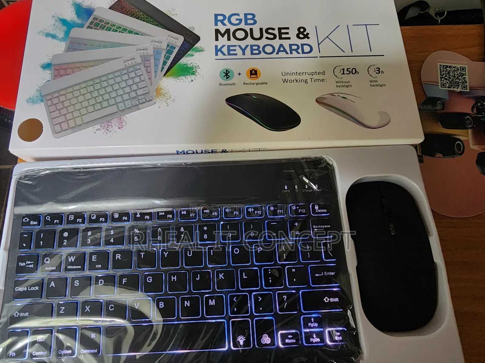Mini Rechargeable Keyboard and Mouse With Backlight