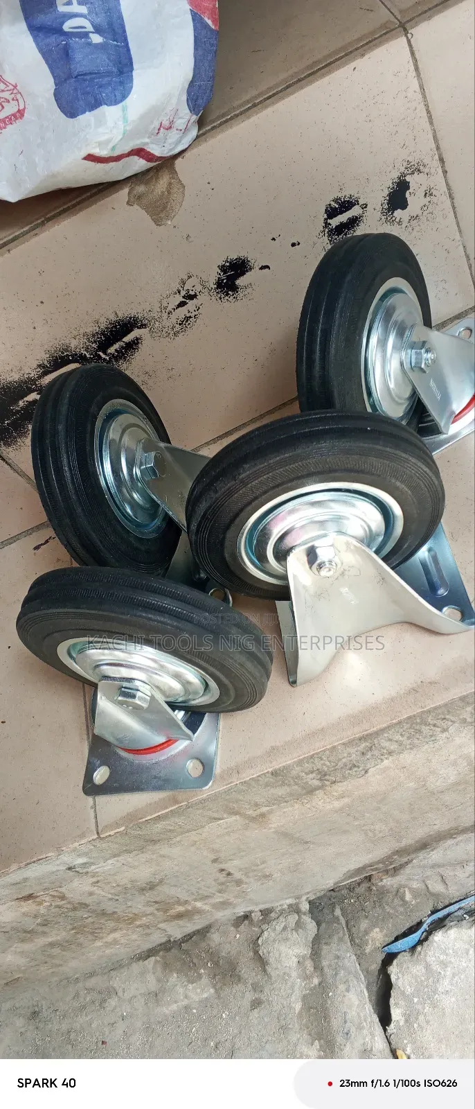 6" Trolley Tyre Set