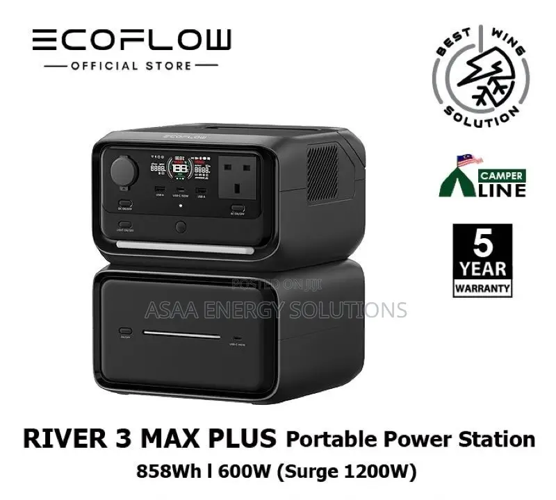 Ecoflow River 3 Max Plus 600w/858wh Original With Warranty