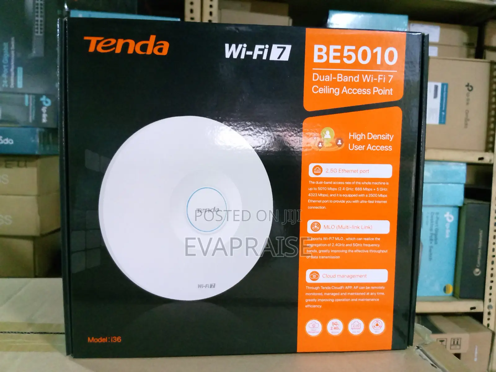 Tenda Wifi 7 Be5010 Dual Band Ceiling Access Point I36
