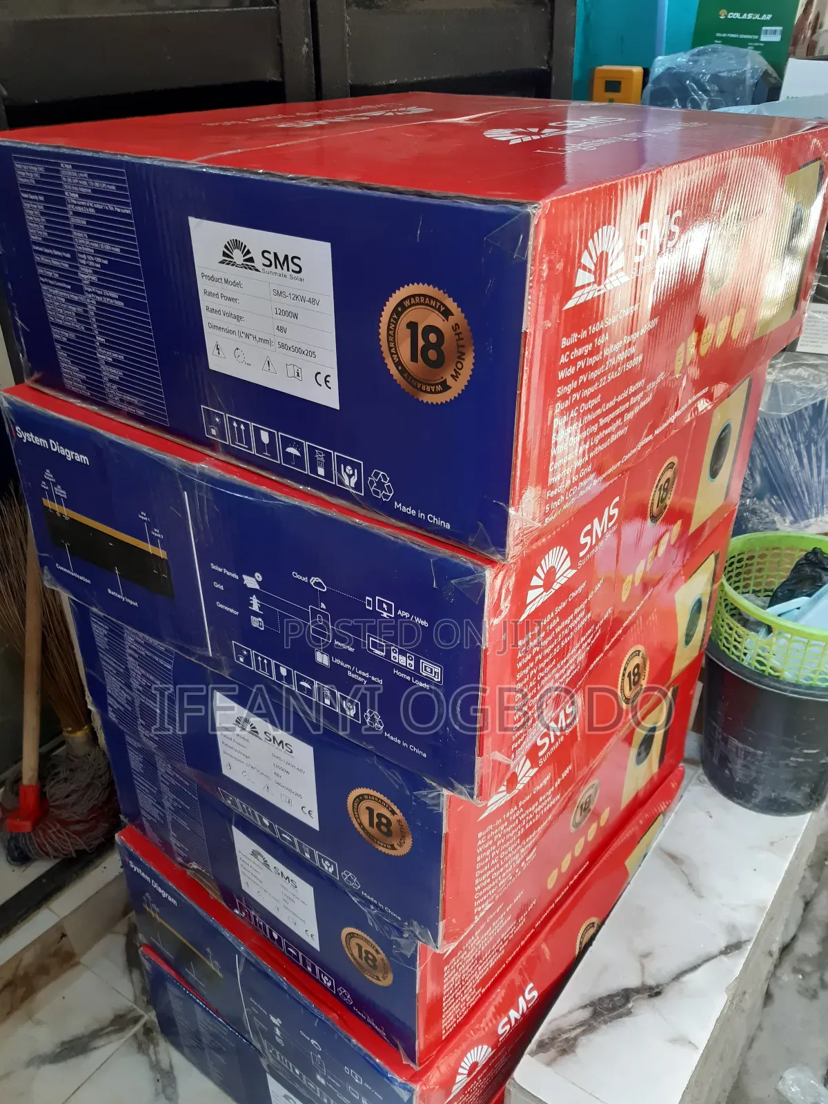SMS Solar Inverter 12kva 48v