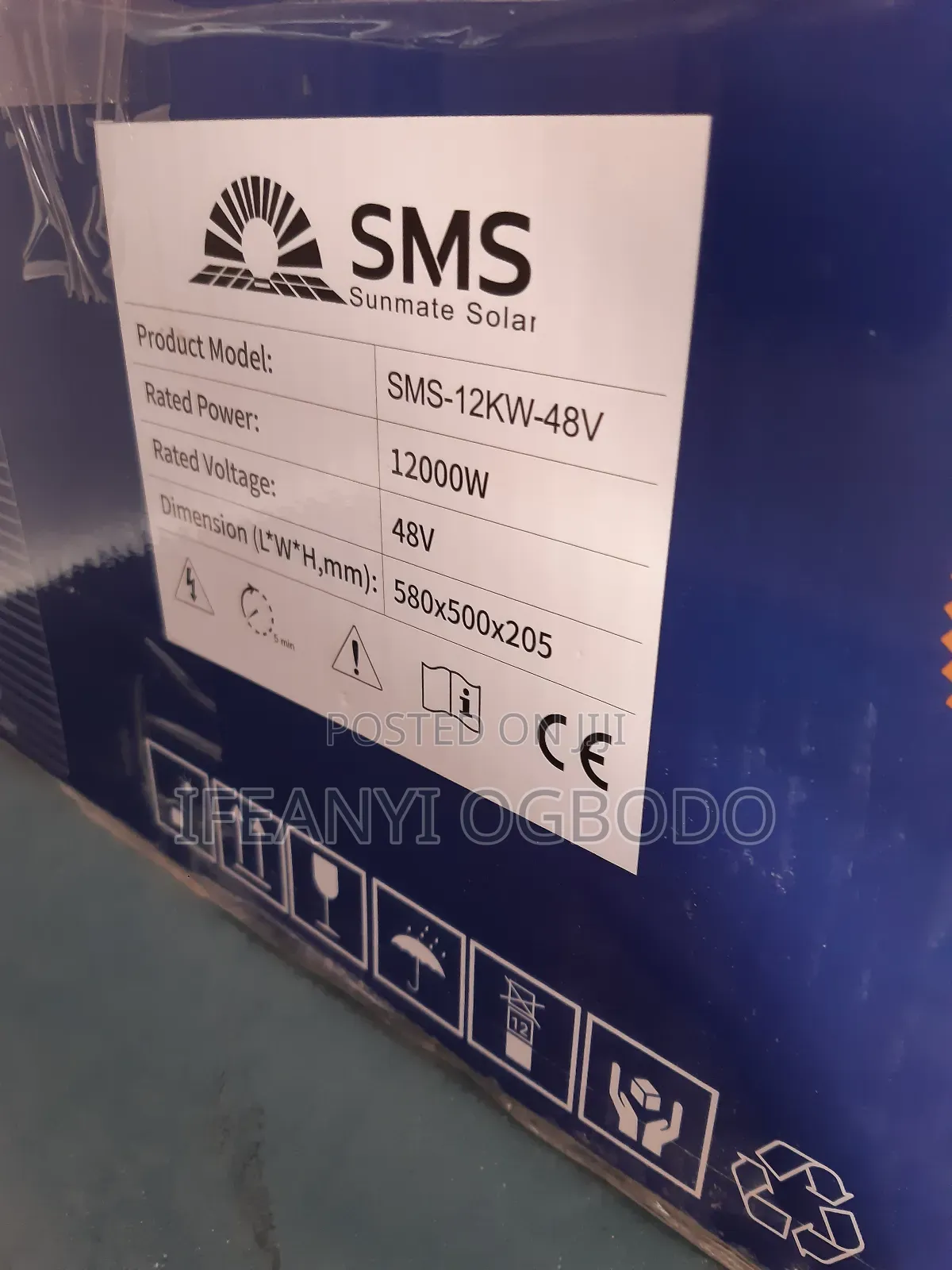 SMS Solar Inverter 12kva 48v