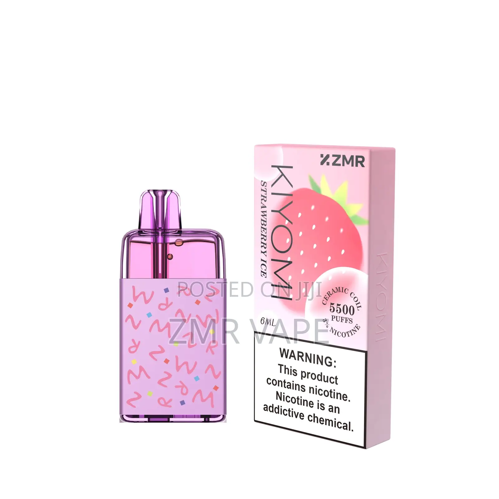 ZMR Kiyomi 500mah Led Indicator Pod Device With 10 Icy Fruit Flavors
