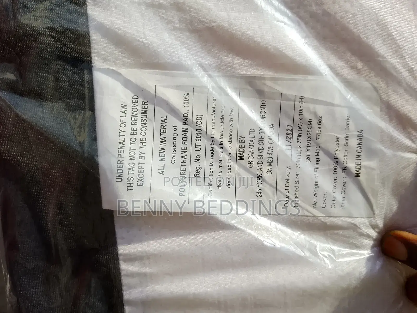 Order 4 Your Affordable Canadian 6x6 Memory Foam Matres Get 1 Pillow