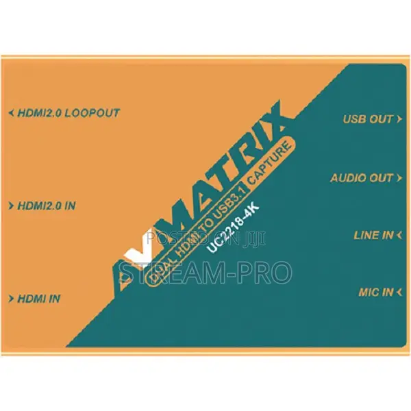 Avmatrix Dual Hdmi to Usb-C 3.1 Video Capture Device