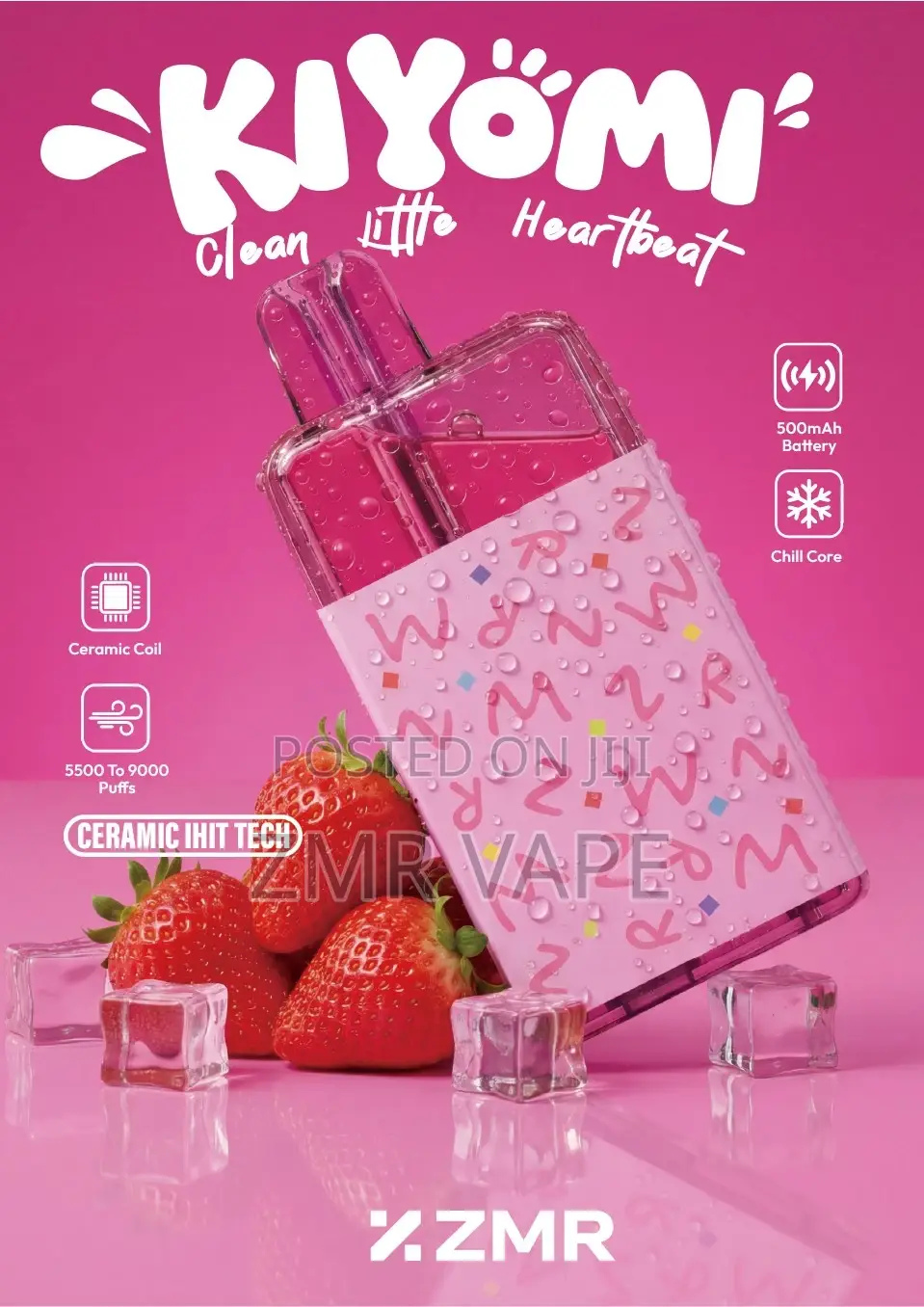 ZMR Kiyomi 10 Flavors Icy Fruit Series 3% Nicotine Pod System