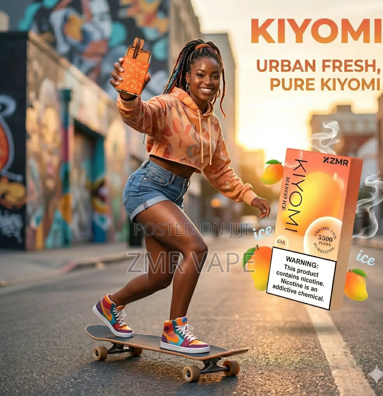 ZMR Kiyomi Icy Fruit E-Cig Pod System 6ml 3% Nic Salt