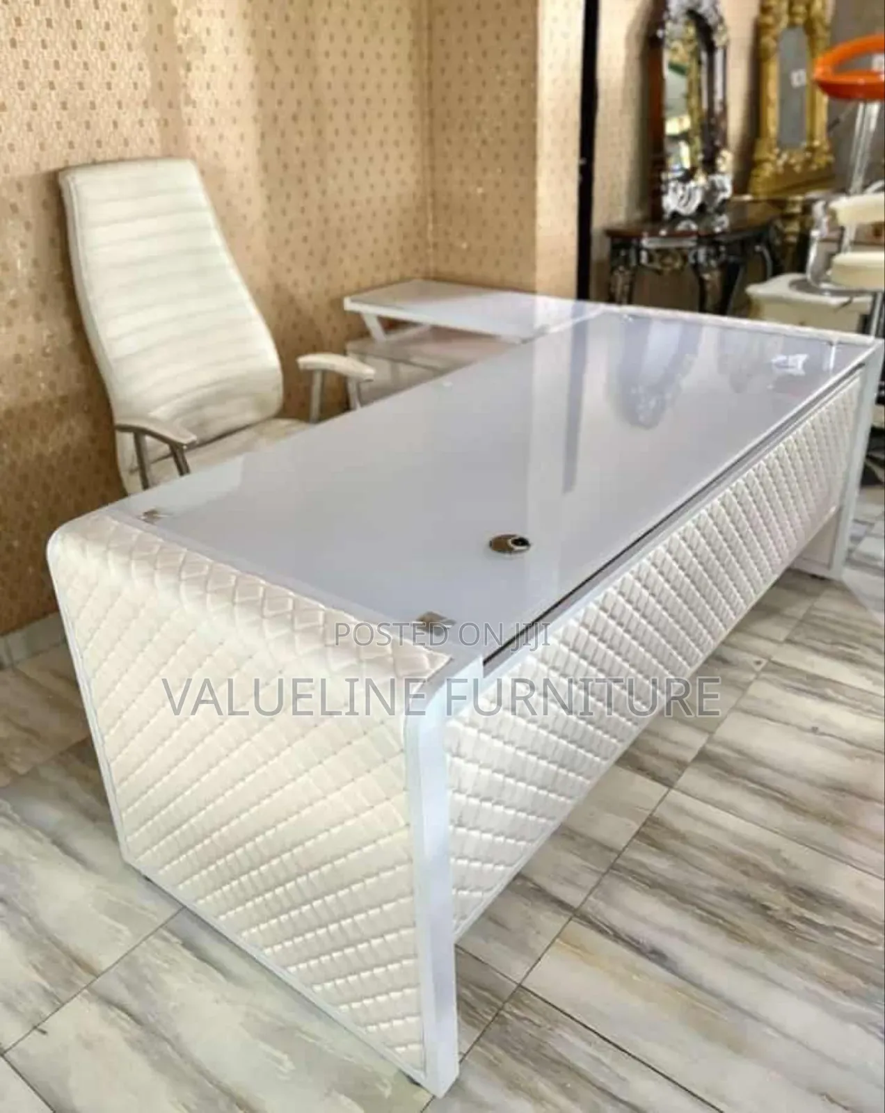 1.6 Meter Glass Executive Table