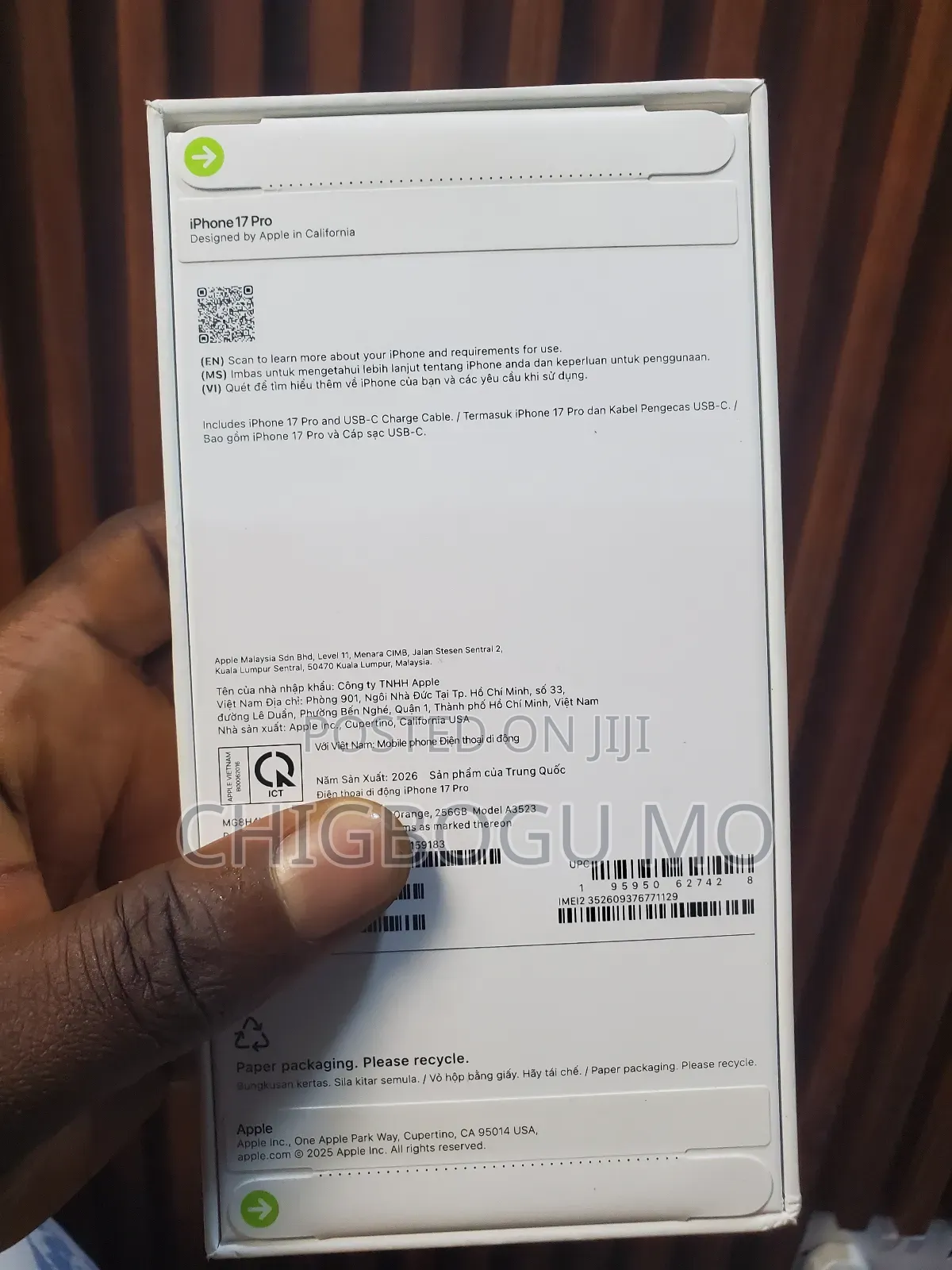 New Apple iPhone 17 Pro 256 GB Orange