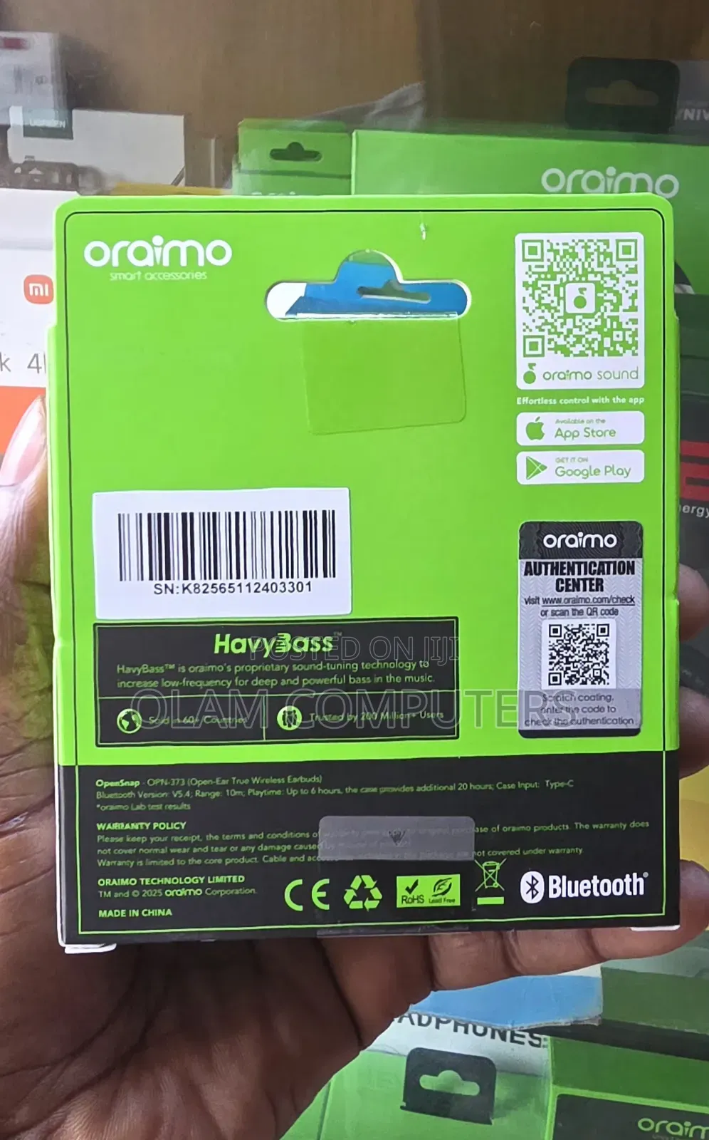 Oraimo Opensnap Opn-373