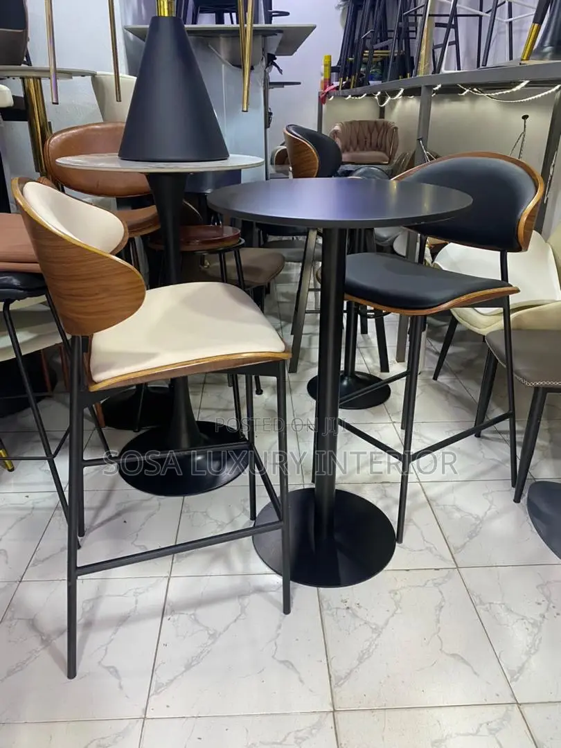 Premium Cocktail Table and 2 Bar Chairs Set