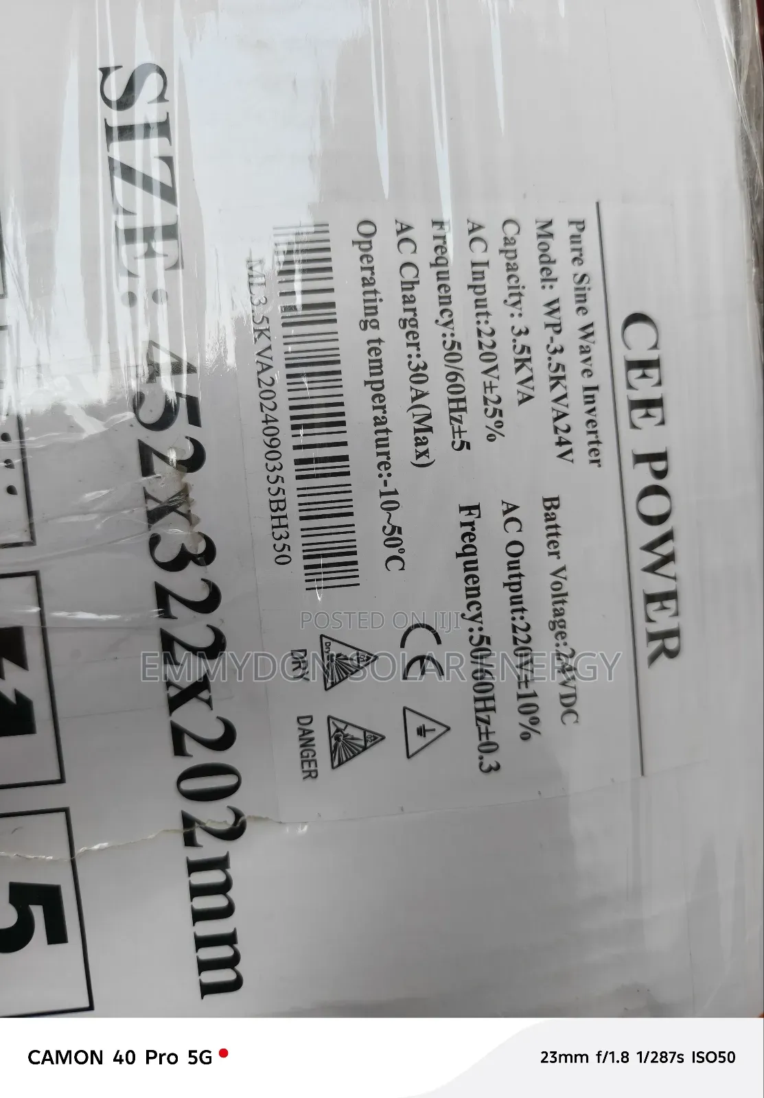 Cee Power Inverter 3.5kva 24v Non Hybrid