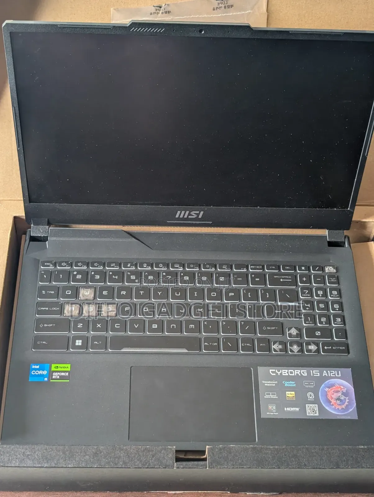 New Laptop MSI Cyborg 15 16GB Intel Core i5 SSD 512GB
