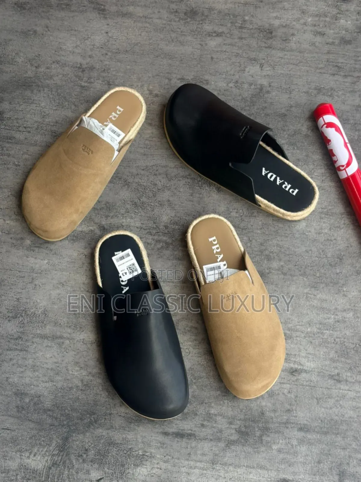 Pure Quality Luxury Men's Half Shoes Collection Prada Well Banded