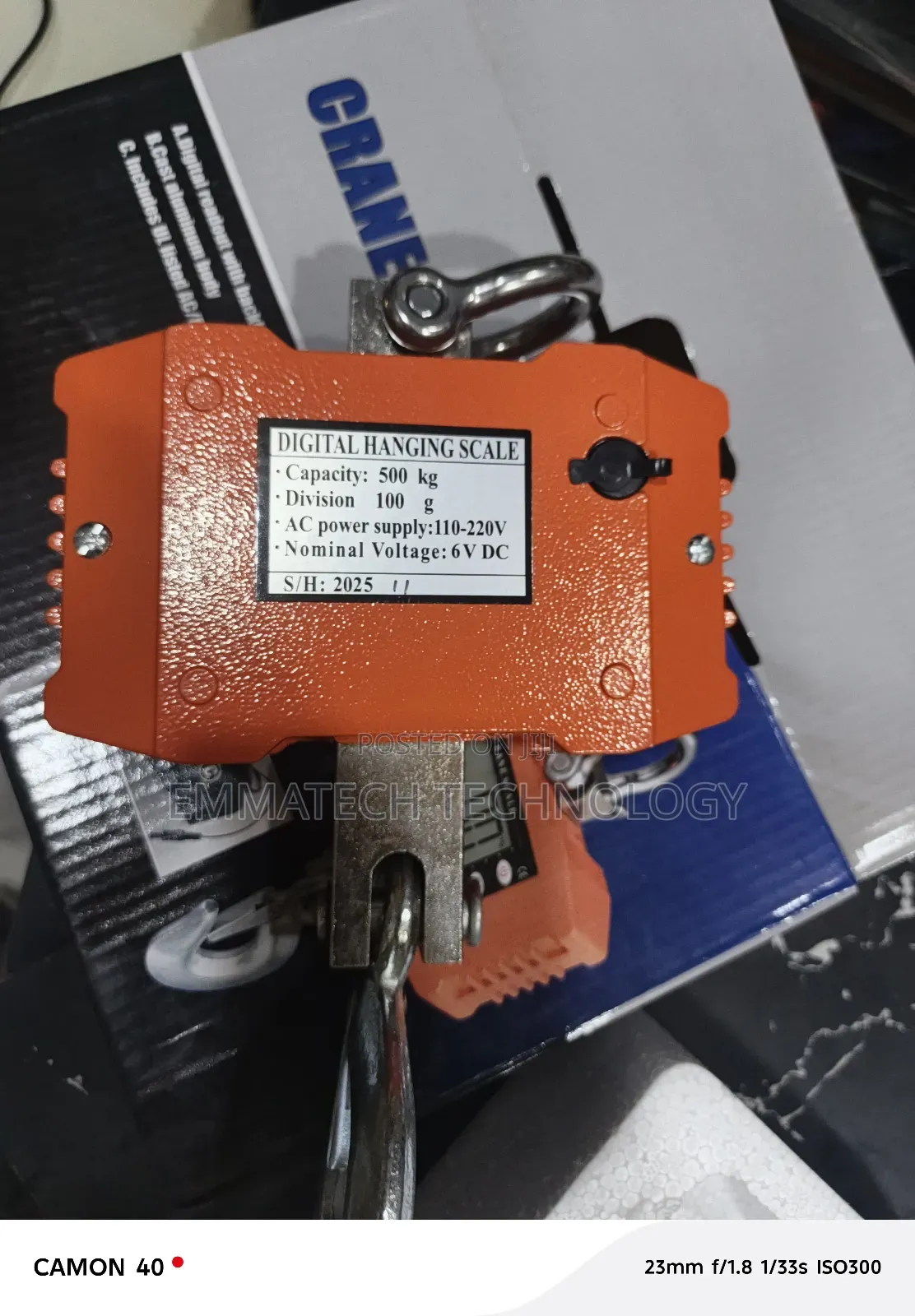 Crane 500kg Digital Hanging Scale