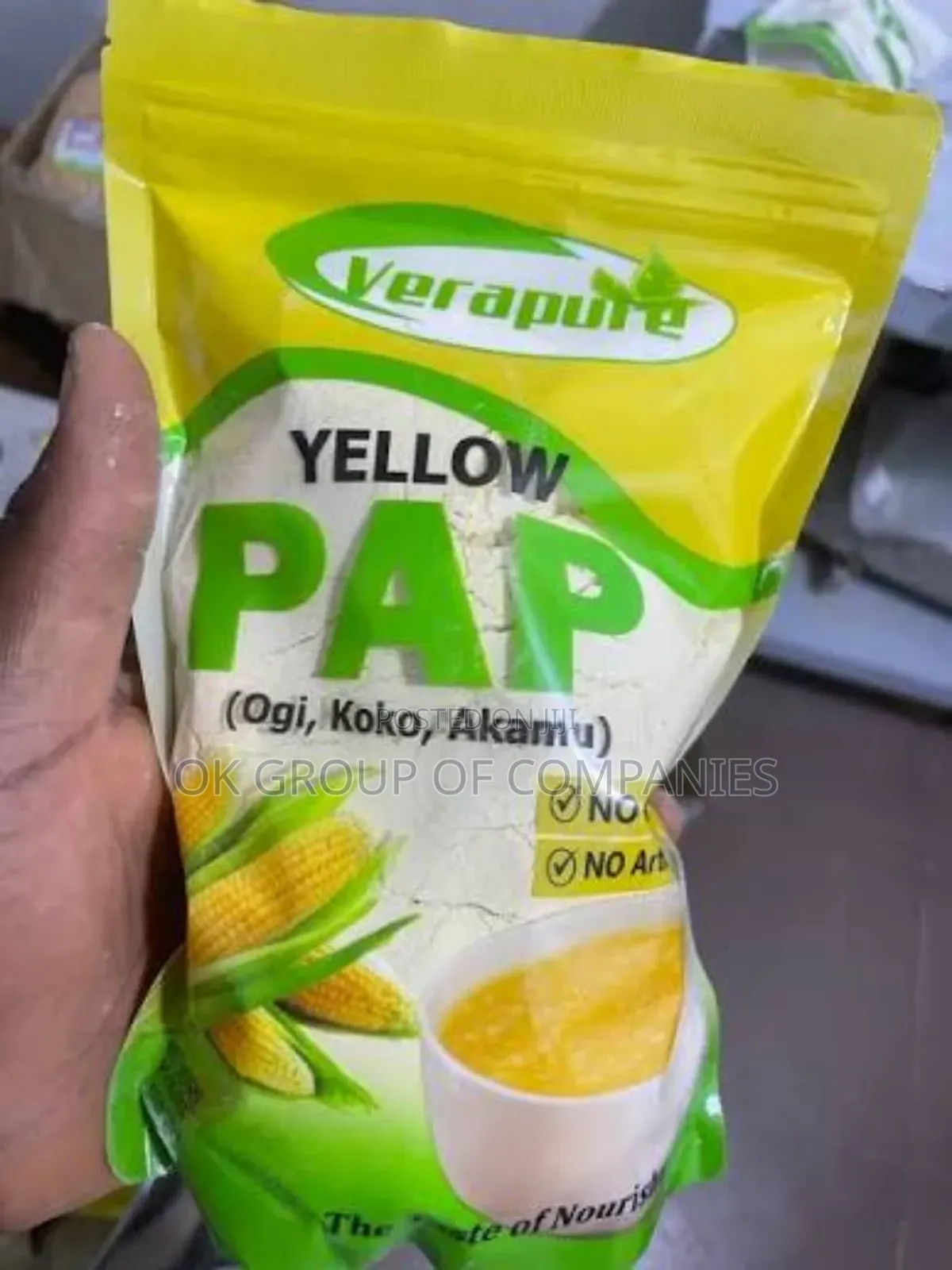 Sachet Yellow White and Guinea Corn Paps Packaging Printing in Lagos