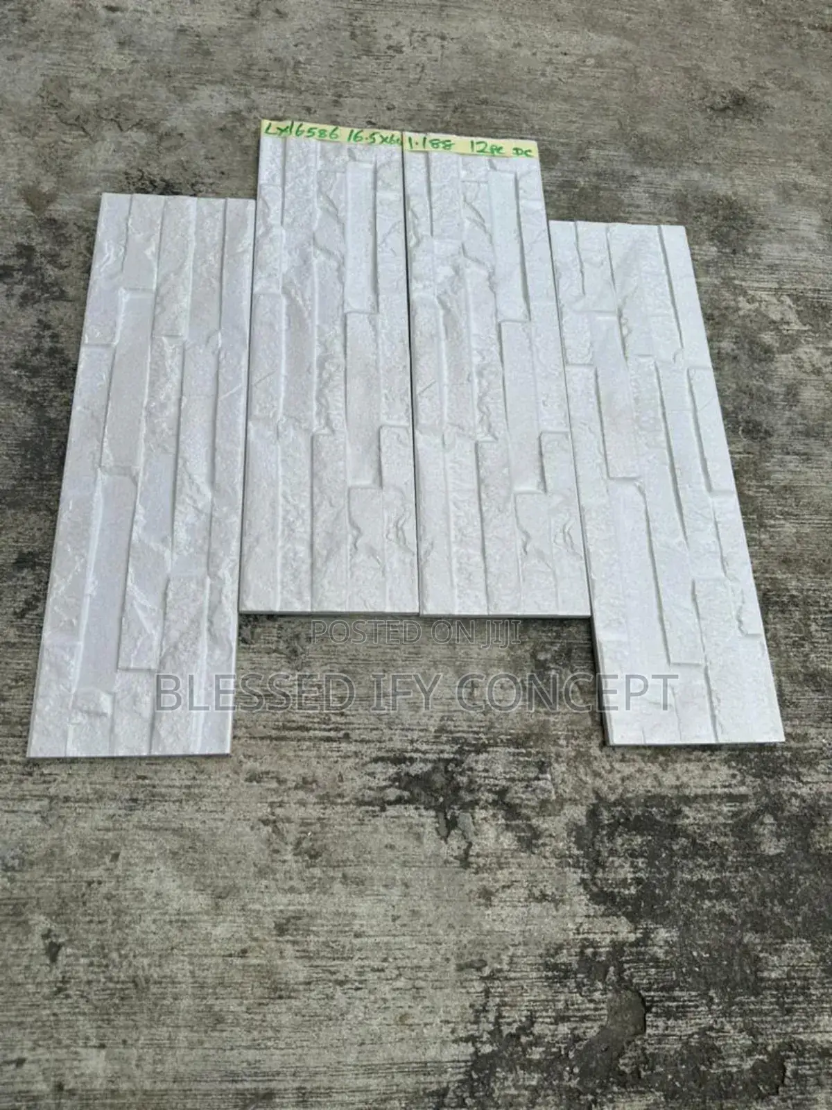 White 16.5x60 Outdoor Wall Tile