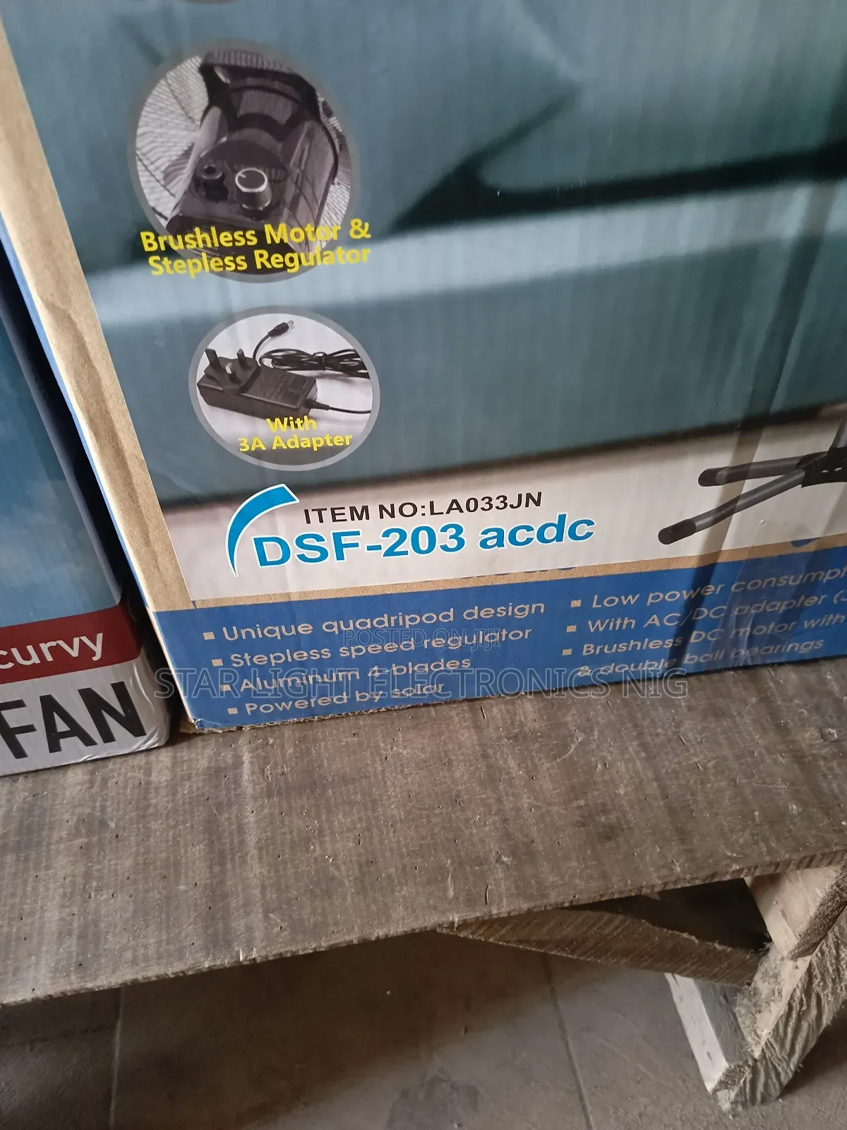 20 Inches Acdc Solar Fan