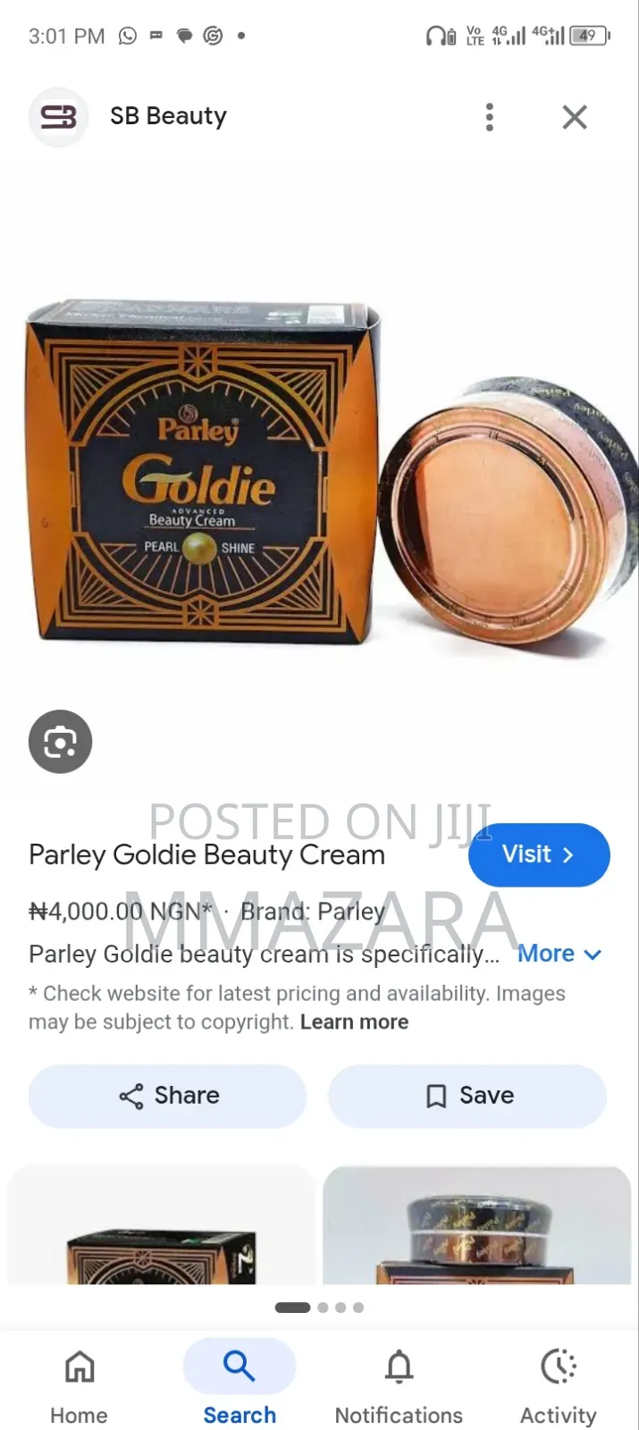 Parley Goldie Advanced Beauty Cream
