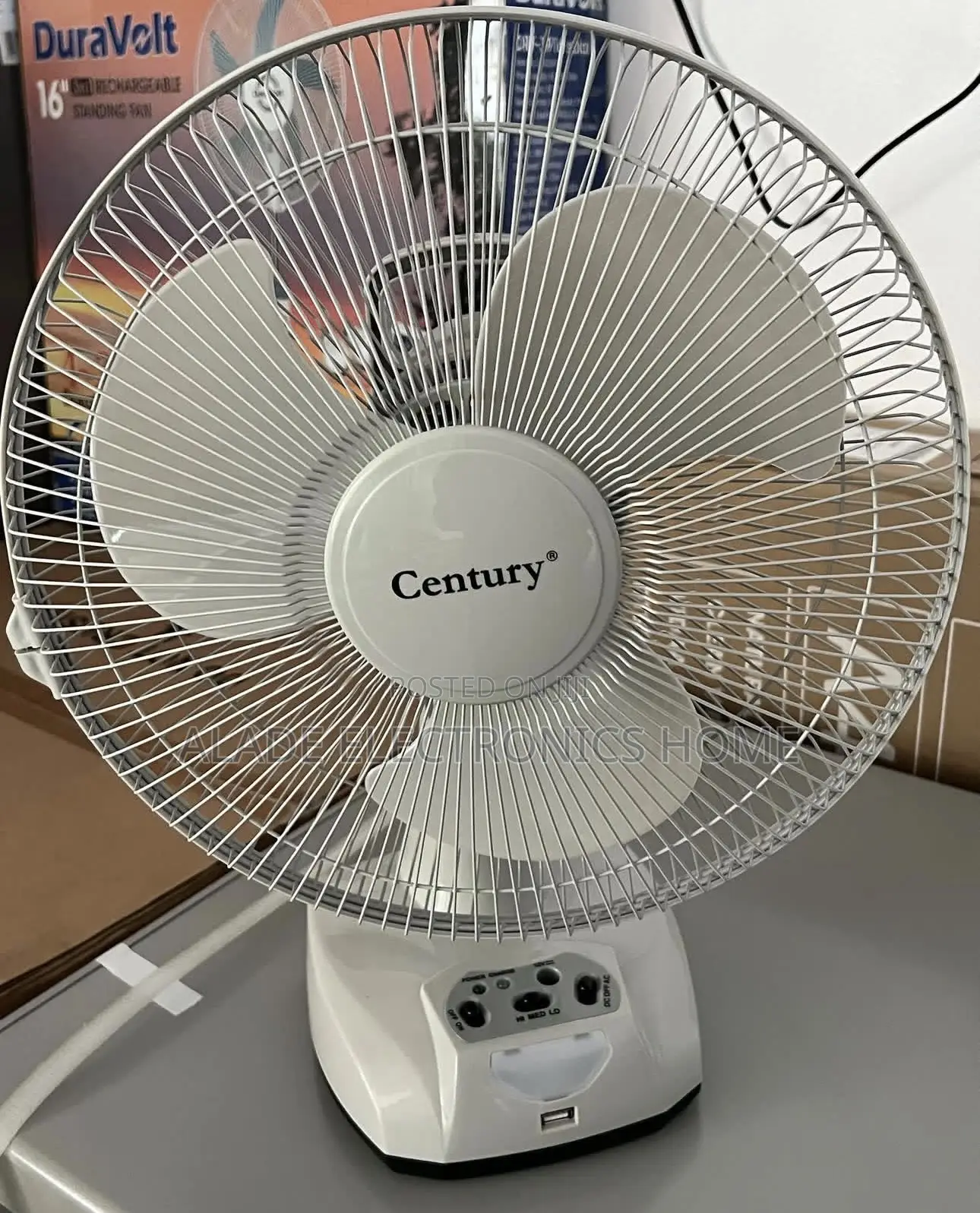 Century Rechargeable Table Fan