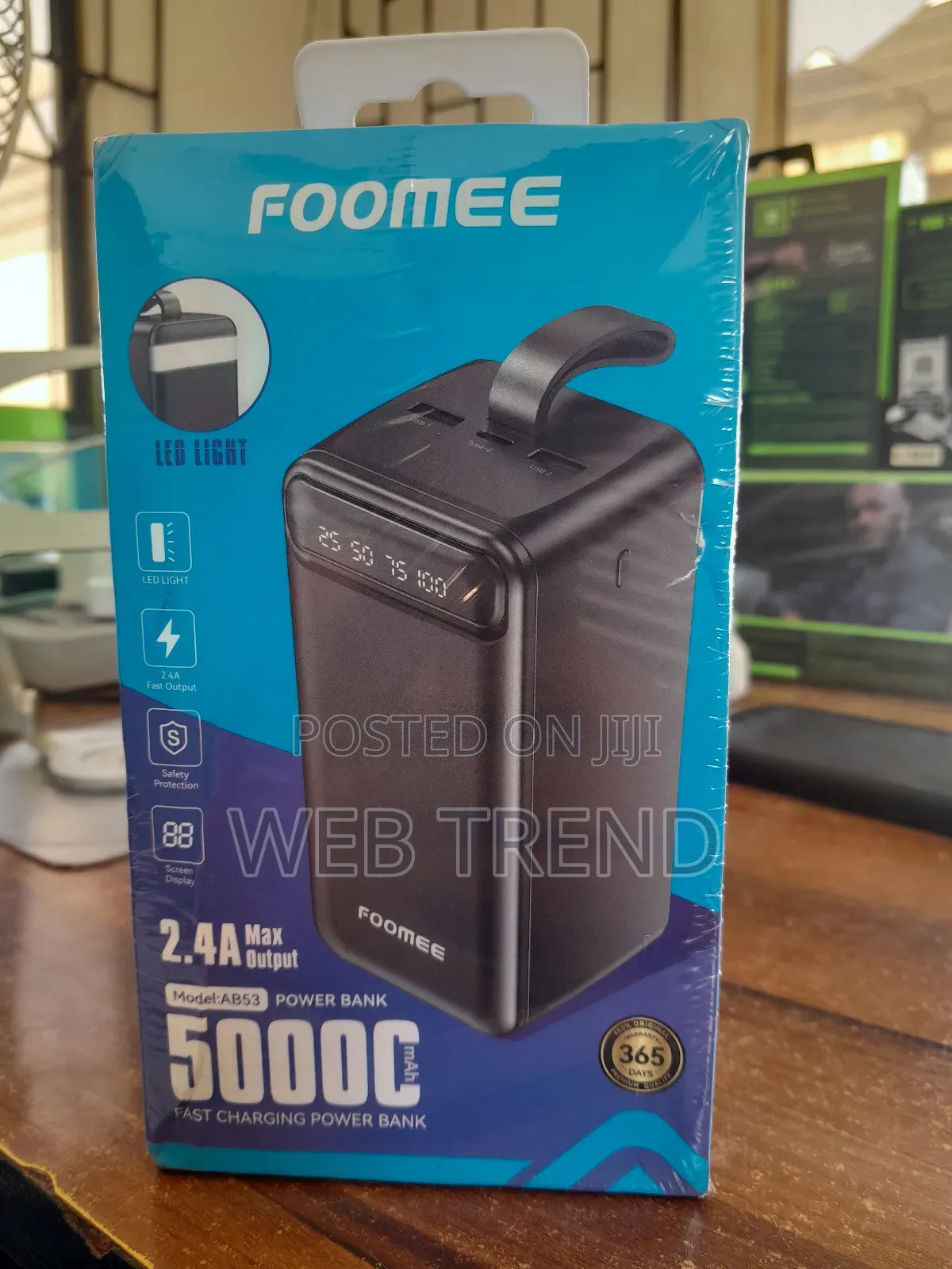Foomee 50,000mah Powerbank (Ab53) - Massive Capacity 2.4a Max Output